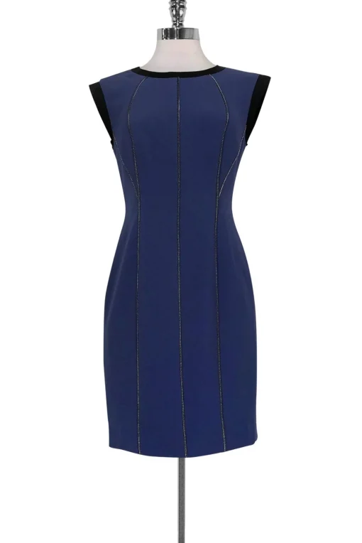 Rebecca Taylor - Purple Chain Trim Dress Sz 2