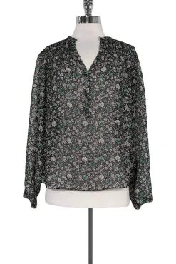 Rebecca Taylor - Semi-Sheer Floral Top Sz 8