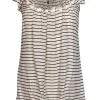 Rebecca Taylor - Striped Top w/ Jewel Neckline Sz 0