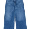 RE/DONE - Blue "Low Rider Loose Jeans" w/ Rhinestone Waistband Sz M