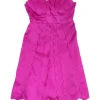 Redux Charles Chang-Lima - Magenta Silk Scalloped Dress Sz 10