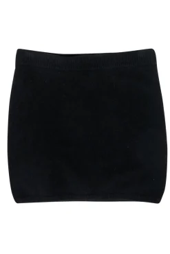 Reformation - Black Cashmere Mini Skirt Sz M