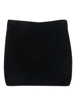 Reformation - Black Cashmere Mini Skirt Sz M