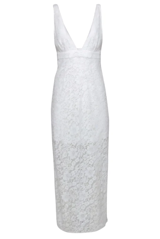 Reformation - Ivory Lace Sleeveless Midi Dress Sz 6