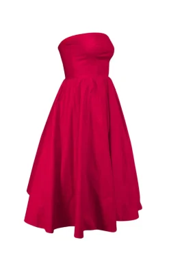 Reformation - Red Strapless "Buttercup" Dress Sz 4