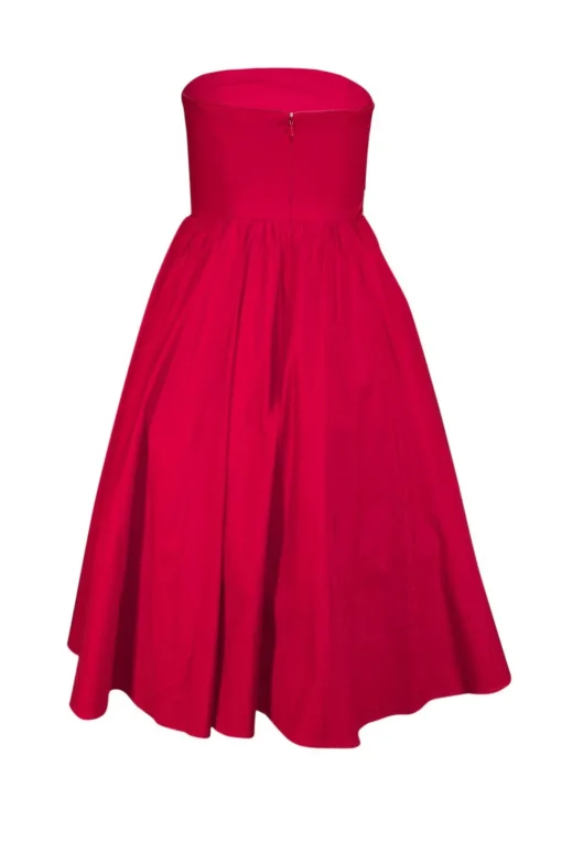 Reformation - Red Strapless "Buttercup" Dress Sz 4