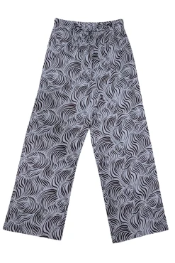 Reformation - White & Brown Print Linen Pants Sz M