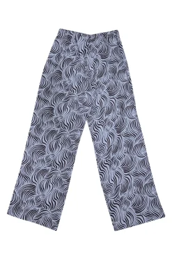 Reformation - White & Brown Print Linen Pants Sz M