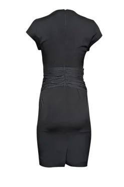 Reiss - Black Cap Sleeve Knee Length Cocktail Dress Sz 2