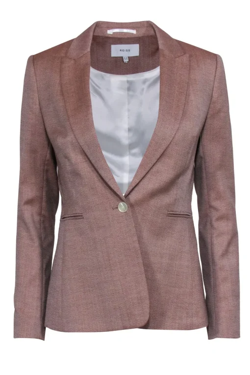 Reiss - Copper Wool Blend Blazer Sz 6