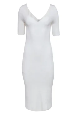Reiss - Cream Sweetheart Midi Dress Sz M