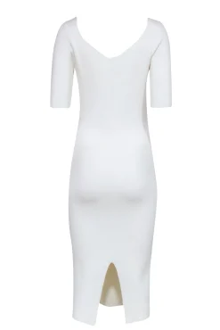 Reiss - Cream Sweetheart Midi Dress Sz M