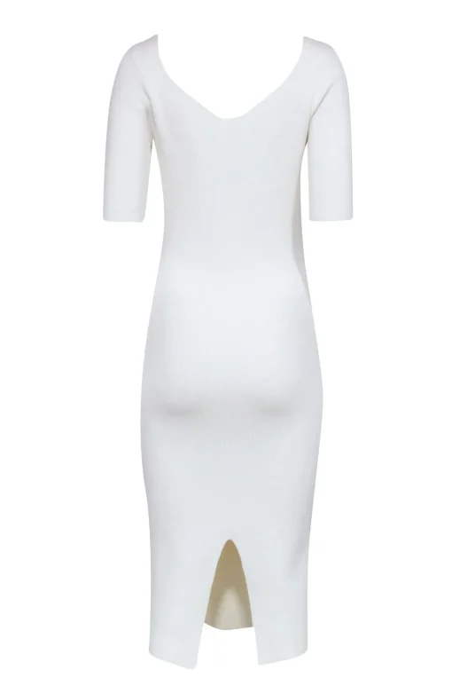 Reiss - Cream Sweetheart Midi Dress Sz M