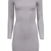 Reiss - Grey Knit Bodycon Dress w/ Chest Cutout Sz 2