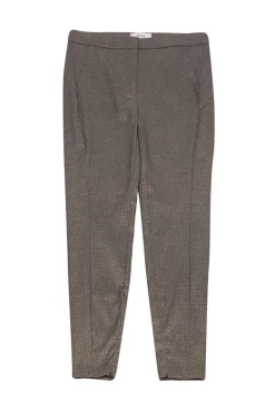 Reiss - Metallic Gray Brocade Slacks Sz 6