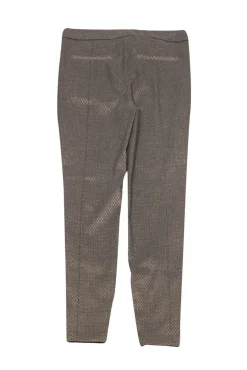 Reiss - Metallic Gray Brocade Slacks Sz 6