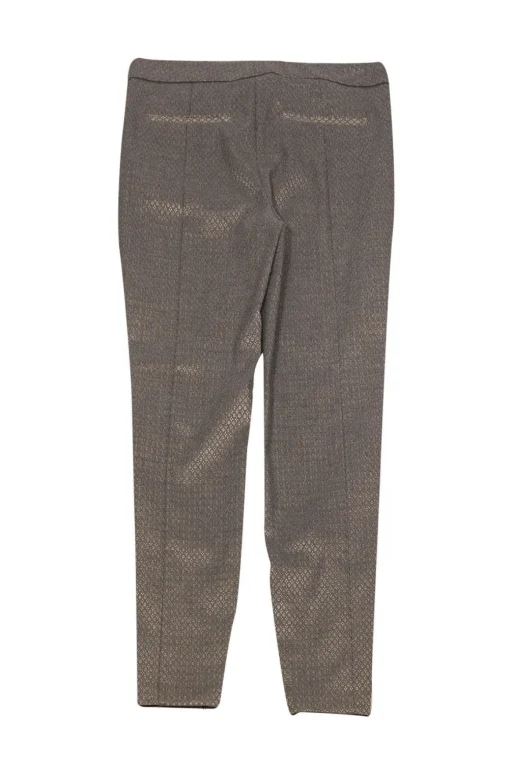 Reiss - Metallic Gray Brocade Slacks Sz 6