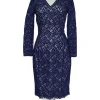 Reiss - Navy Lace Fitted Dress Sz 4
