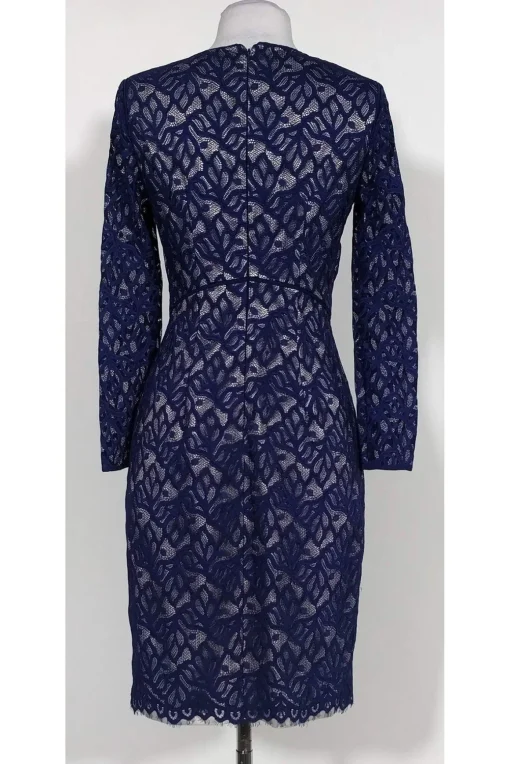 Reiss - Navy Lace Fitted Dress Sz 4
