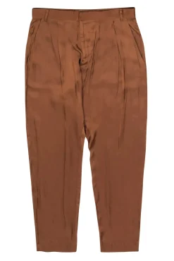 Rhie - Bronze Satin Pleated Trousers Sz 4