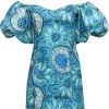 Rhode - Blue & Green Aquatic Bloom Print "Dali" Dress Sz 0