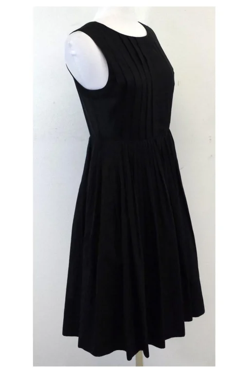 Robert Rodriguez - Black Cotton & Silk Sleeveless Dress Sz 2