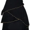 Robert Rodriguez - Black Ruffle Midi Skirt Sz 2