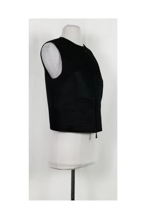 Robert Rodriguez - Black Ribbed Zip Top Sz 6