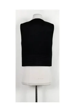 Robert Rodriguez - Black Ribbed Zip Top Sz 6