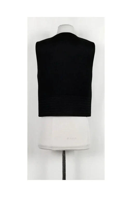 Robert Rodriguez - Black Ribbed Zip Top Sz 6