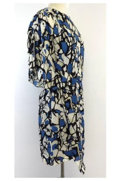 Robert Rodriguez - Blue Tone Asymmetrical Dress Sz 6