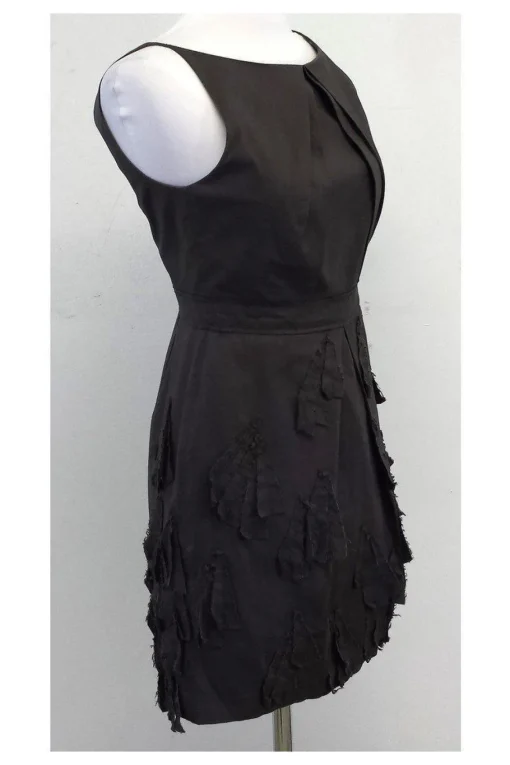 Robert Rodriguez - Dark Grey Pleat Design Dress Sz 0
