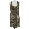 Robert Rodriguez - Gold Sequin Sleeveless Dress Sz 2