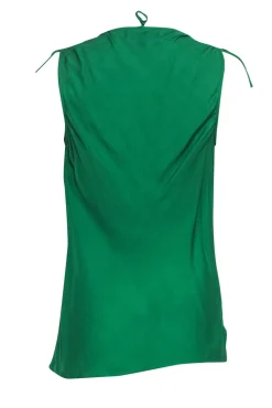 Robert Rodriguez - Green Cowl Neck Silk Sleeveless Top Sz S