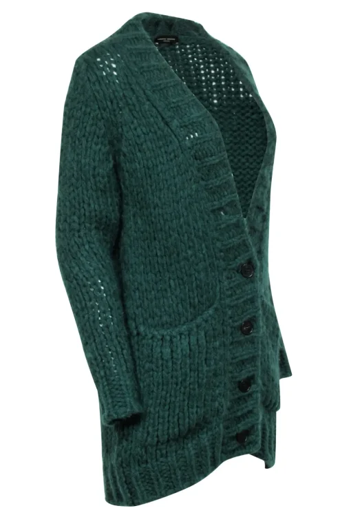 Roberto Collina - Green Knit Button Front Cardigan Sz S