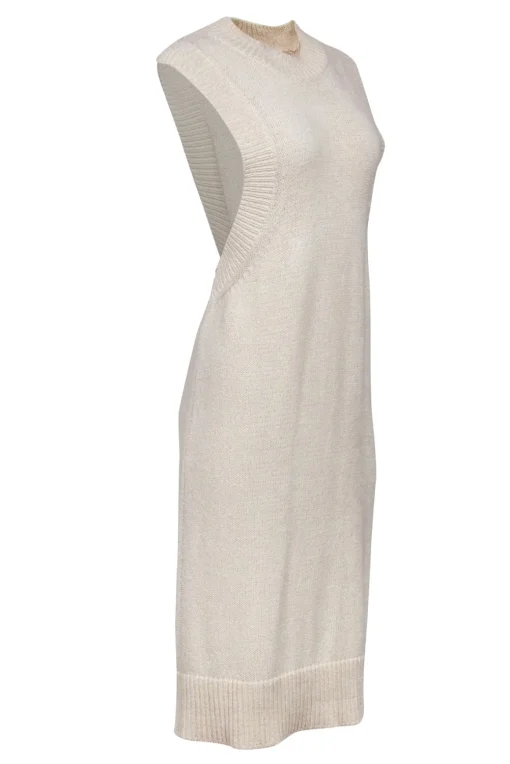 Rodebjer -  Cream Knit Sleeveless Dress Sz XS