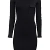 Roland Mouret - Black Off-The-Shoulder Bodycon Dress Sz 6