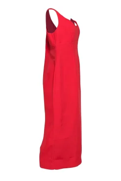 Roland Mouret - Red Sleeveless Midi Dress Sz 10