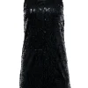 Rolando Santana - Black Sequin Sleeveless Mini Dress Sz 10