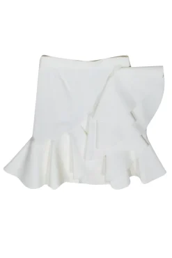 Ronny Kobo - Ivory Mini Skirt w/ Ruffles Sz S