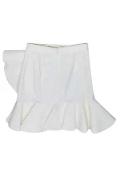 Ronny Kobo - Ivory Mini Skirt w/ Ruffles Sz S