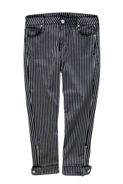 RtA - Black & Silver Pin Stripe Pants Sz 10