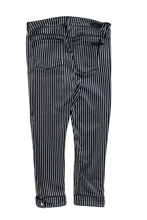 RtA - Black & Silver Pin Stripe Pants Sz 10