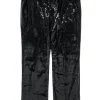 RtA - Black Sequined Straight-Leg Pants w/ Belt Sz S