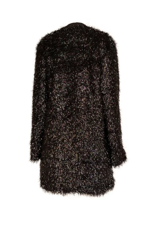 RtA - Black Sparkle Tinsel "Corina" Dress Sz L