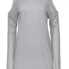 RtA - Cream Glitter Cold Shoulder Hooded Dress w/ Frayed Edges Sz XS