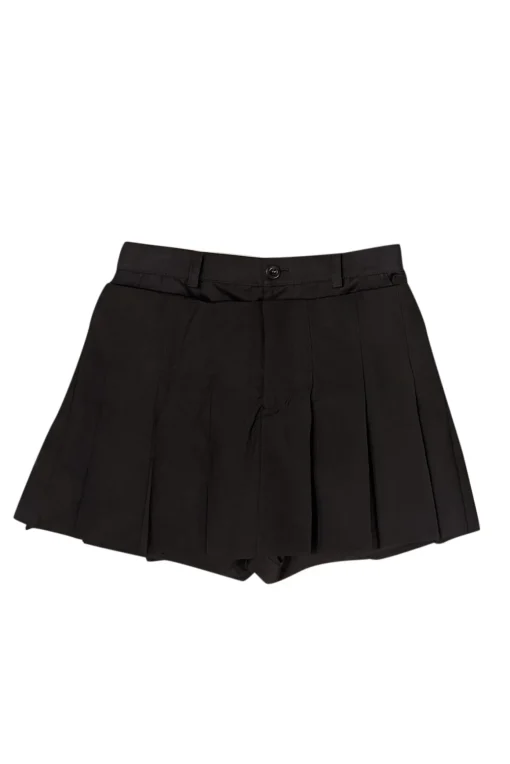 Sacai - Black Pleated Overlay Skort Sz M