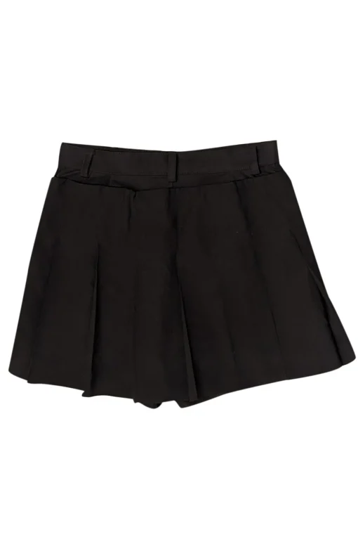 Sacai - Black Pleated Overlay Skort Sz M