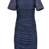 Sachin & Babi - Navy Tulle Ruched Dress Sz 8