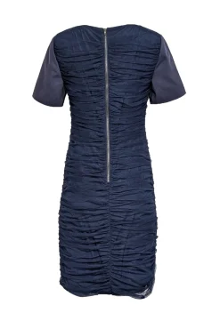 Sachin & Babi - Navy Tulle Ruched Dress Sz 8